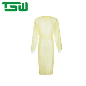 China Dust Proof Nonwoven Isolation Gown With Knitted Cuff wholesale