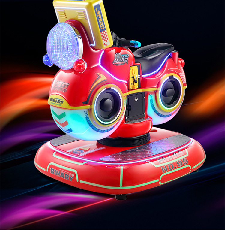 Fiberglass 3D Games Kiddie Ride Car with 1 Player Coin Pusher and Eye-catching Design