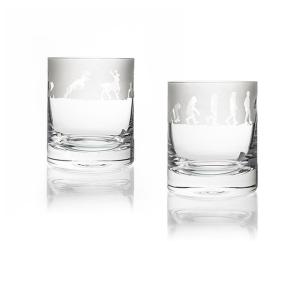 China Hot Selling Lead-Free Crystal Whiskey Glass Sandblasted Sea Wave Glass Custom Glass wholesale