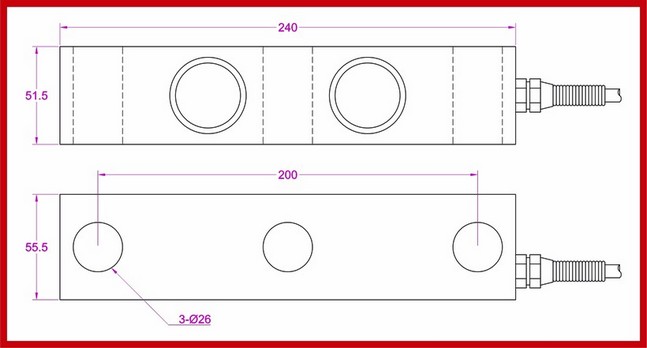 double ended shear beam load cell