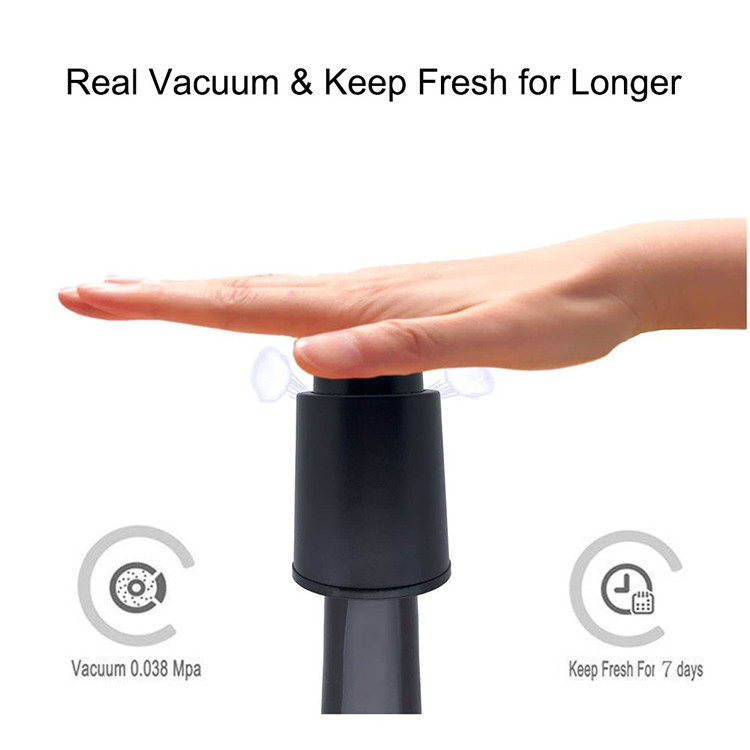 FDA Vacuum Wine Stopper For Keeping Wine Fresh And Easily With Date