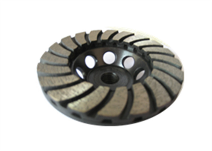 Grey 4.5'' Diamond Cup Wheel Turbo Cup Wheel With Aluminium Base for Granite