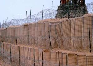 China Galvanized Gabion Box 4.0mm Bastion Barrier Flood Wall wholesale