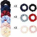 Small 6 Padded 0.03kg Satin Silk Scrunchies Headband Warrens