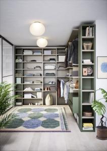 China Mint Green Customized Wardrobe Closet Bespoke EB Walk In Wardrobe Closet wholesale