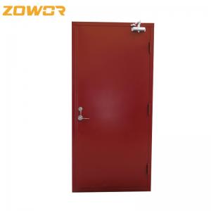 China commercial 1.5 Hour Fire Rated Steel Door Push And Pull Open on sale