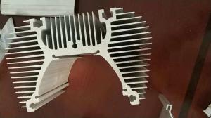 China Branching Shape / Tubular Aluminium Heat Sink Profiles With Tapping Holes wholesale