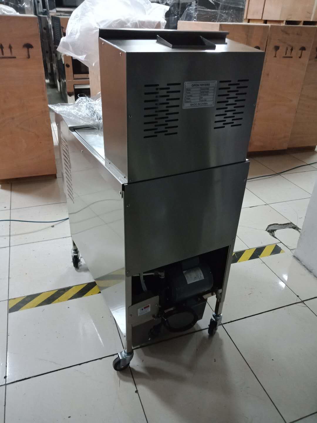 Auto Lift&Down Two Pots Four Baskets With Oil Filtration Electric Heating Chips Open Deep Fryer