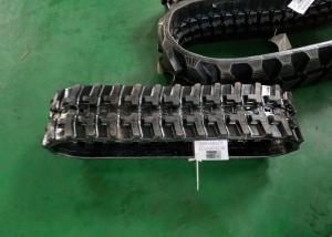 Anti-Slip Excavator Rubber Tracks , mini Excavator Tracks With Kevlar Fiber