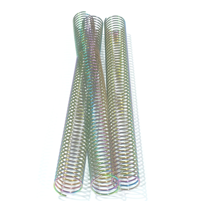 Electroplating Rainbow Color Metal Spiral Coil Binding Single For Books
