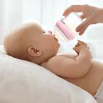 Odorless Silicone Baby Feeding Bottle Leakproof Transparent Pyramid Shape