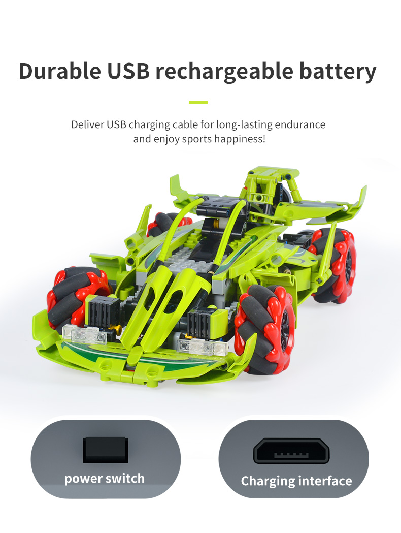 Children Electric Toy Building Blocks Real Toy Car Remote Control for Unisex Toddlers
