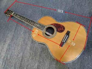 China 39 inches ooo45s Acoustic Guitar Top AAA Solid Red Cedar Abalone Binding Body With Fishman Pickups Rosewood fingerboard wholesale
