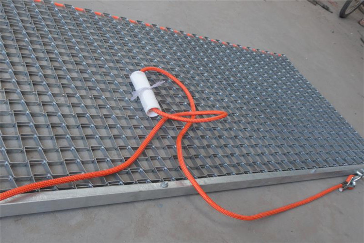 Silver Steel Drag Mat To Level Lawn Flat Tennis Court Drag Mat