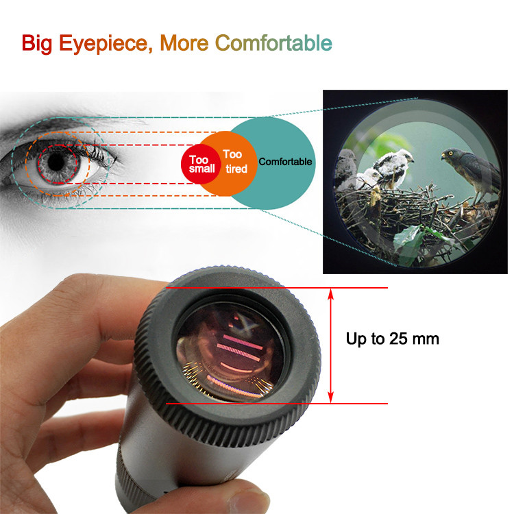 8x33 ED Lens Monocular Telescope For Mobile Phone