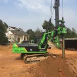 KR125A Hydraulic Rotary Drilling Rig Soil Condition Foundation Construction