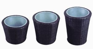 China outdoor furniture wicker flower pot-3005 wholesale
