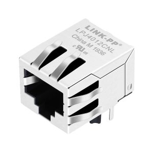China XFATM9-C1-4MS RJ45 Modular Jack LPJ4012CNL Tab Down Ethernet Connector wholesale