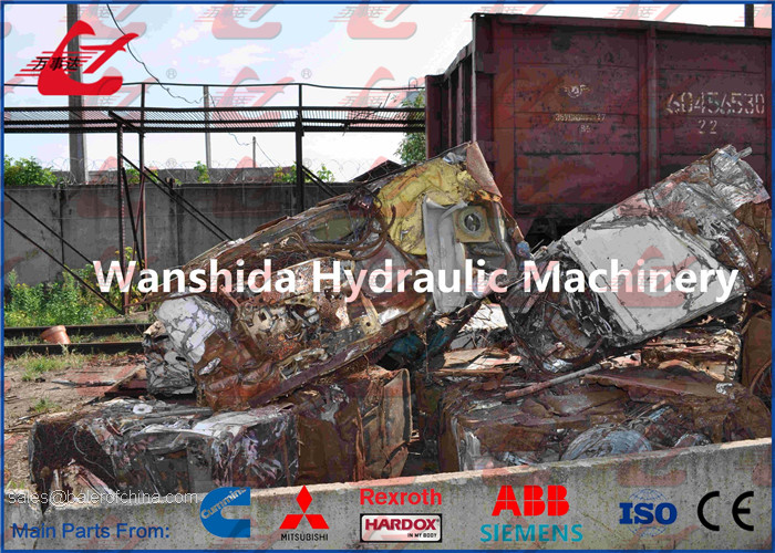 250Ton Turn Out Hydraulic Metal Baler Heavy Duty Scrap Baling Press Machine 60kW Motor