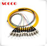 ST/UPC 12 Core Simplex Fiber Breakout Cable