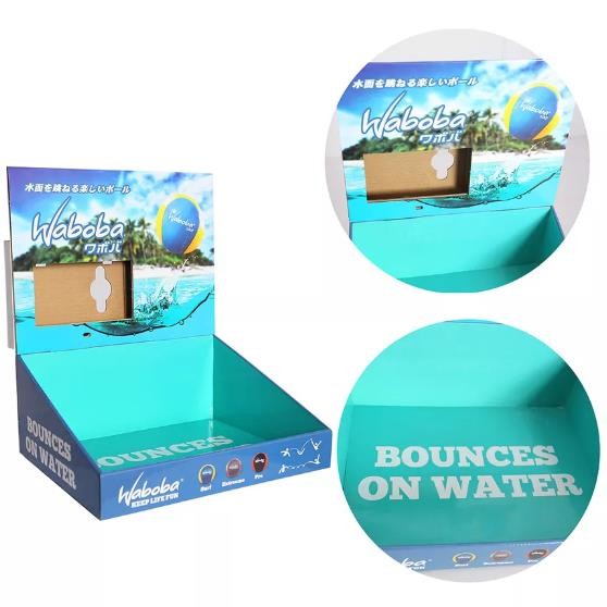 Supermarket Retail Custom Cardboard PDQ Product Display Desk Countertop Stand