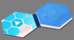 Advertising Promotional Video Postcard Unique Idea Engrave Laser Printed