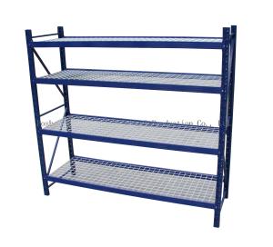 China 1880mm Length 600mm Width Warehouse Storage Shelves Blue Color wholesale