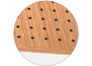 China 9mm 2000mm Length MDF Pegboard Sheets For Echo Reduction wholesale