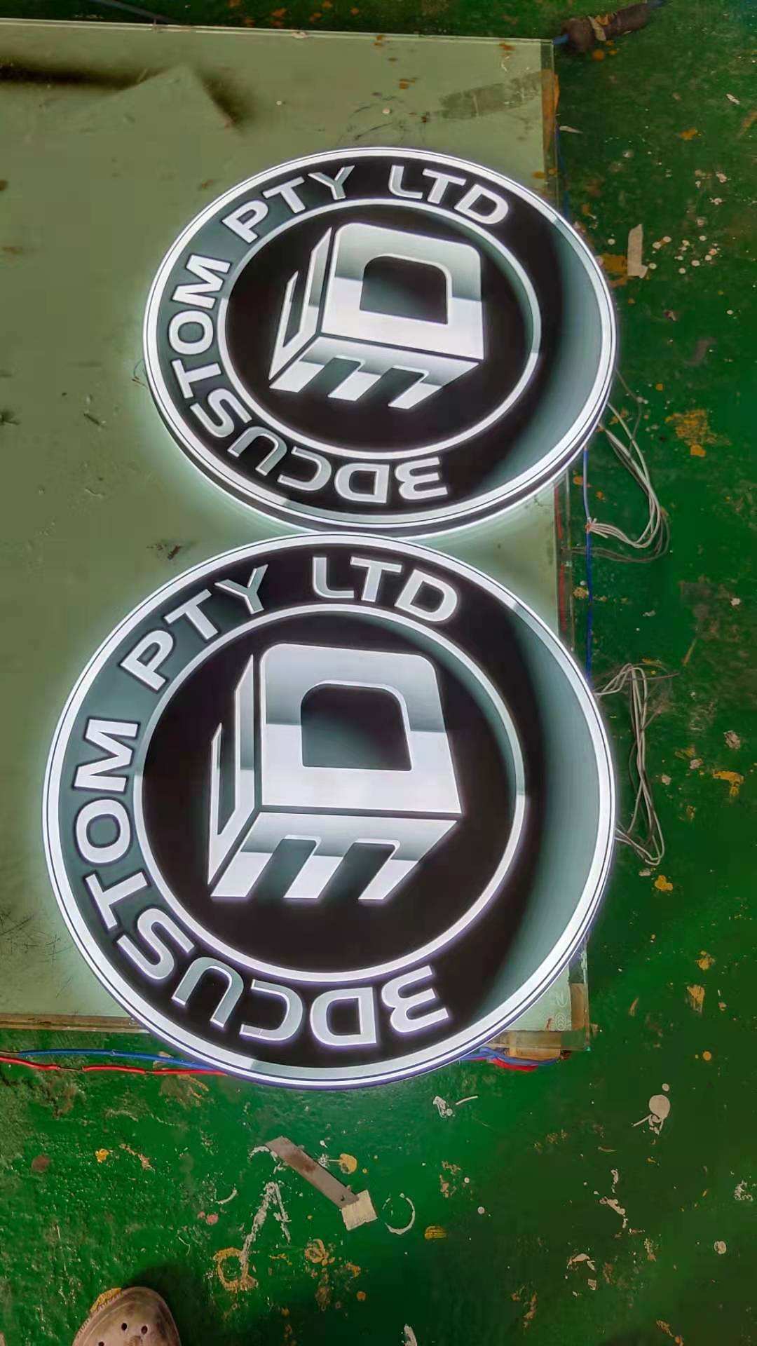 Outdoor Indoor Glowing Signs Shop Front Glowing Back Glowing Letters Signs