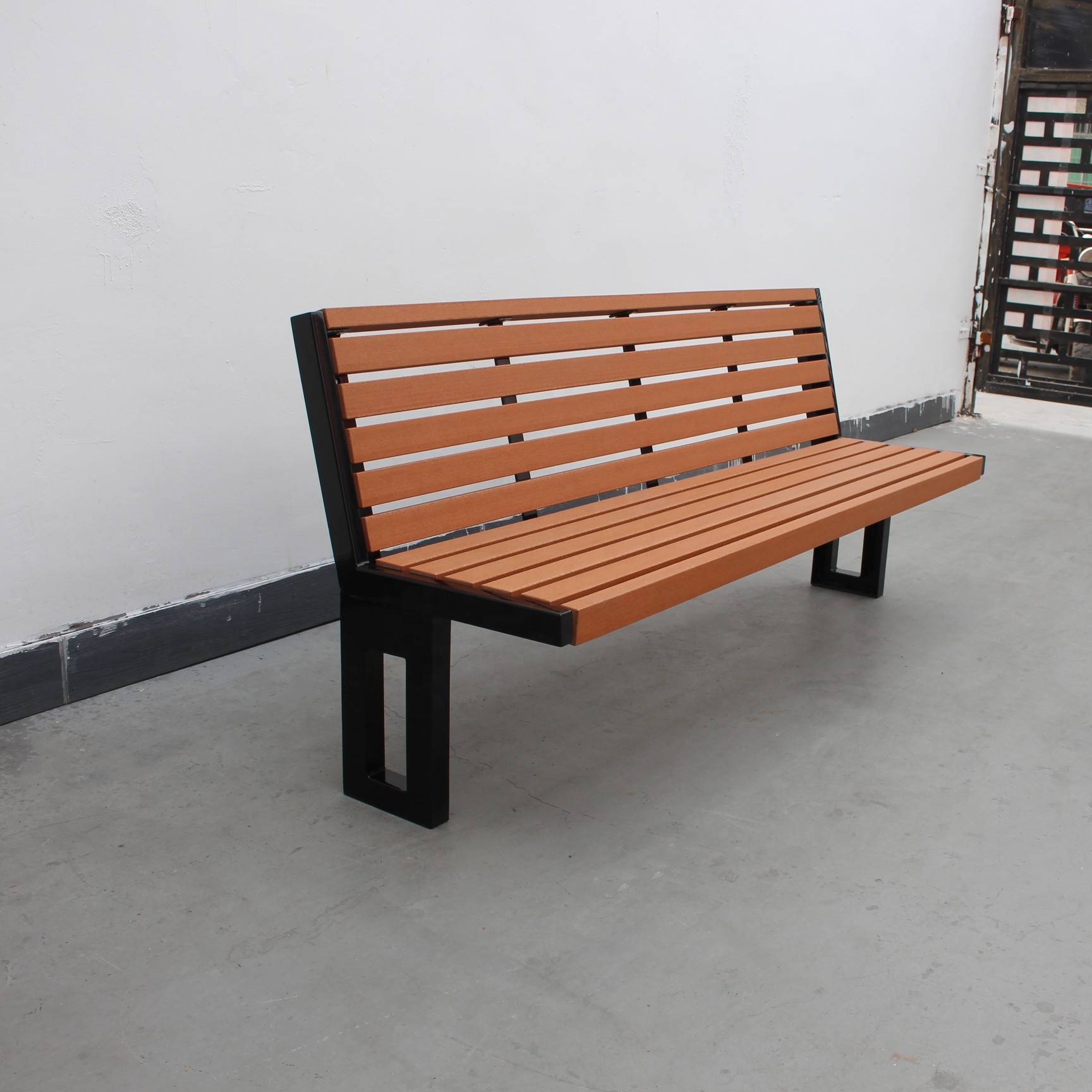 outdoor garden wooden bench