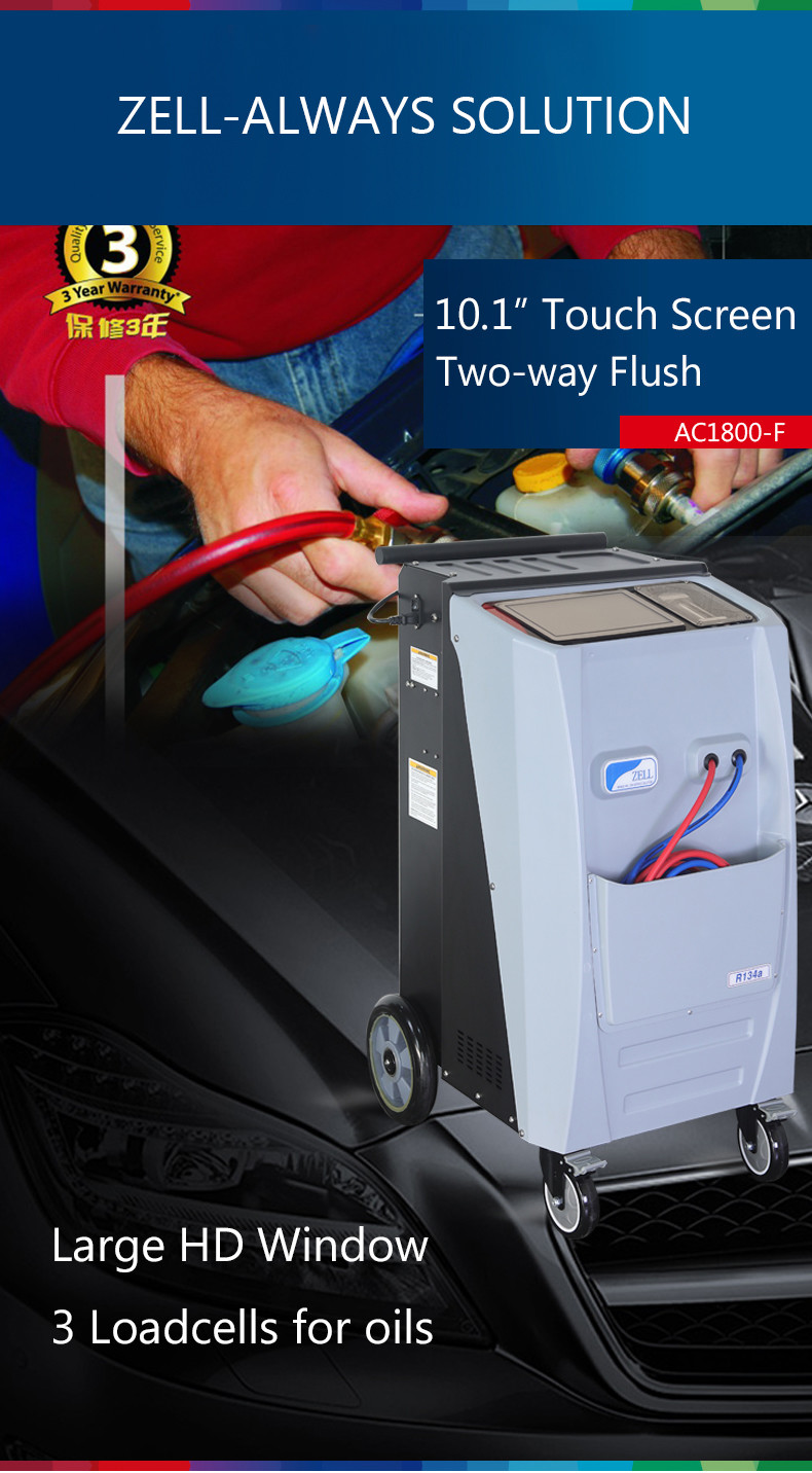 Car A/C R134A Recovery Machine for Refrigerant Recharge Recyle And Flush