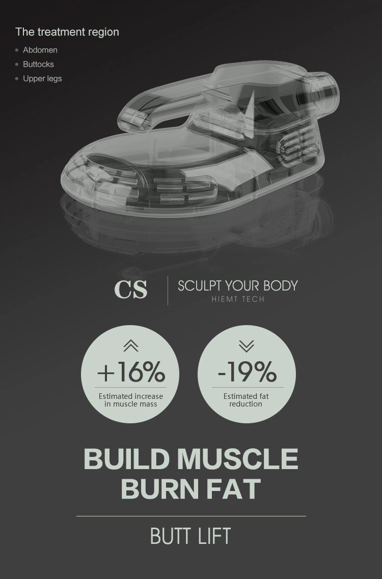 EMS EM Sculptingure Electromagnetic Slimming Body Machine Fat Burning Muscle Building 100hz Air Cooling System