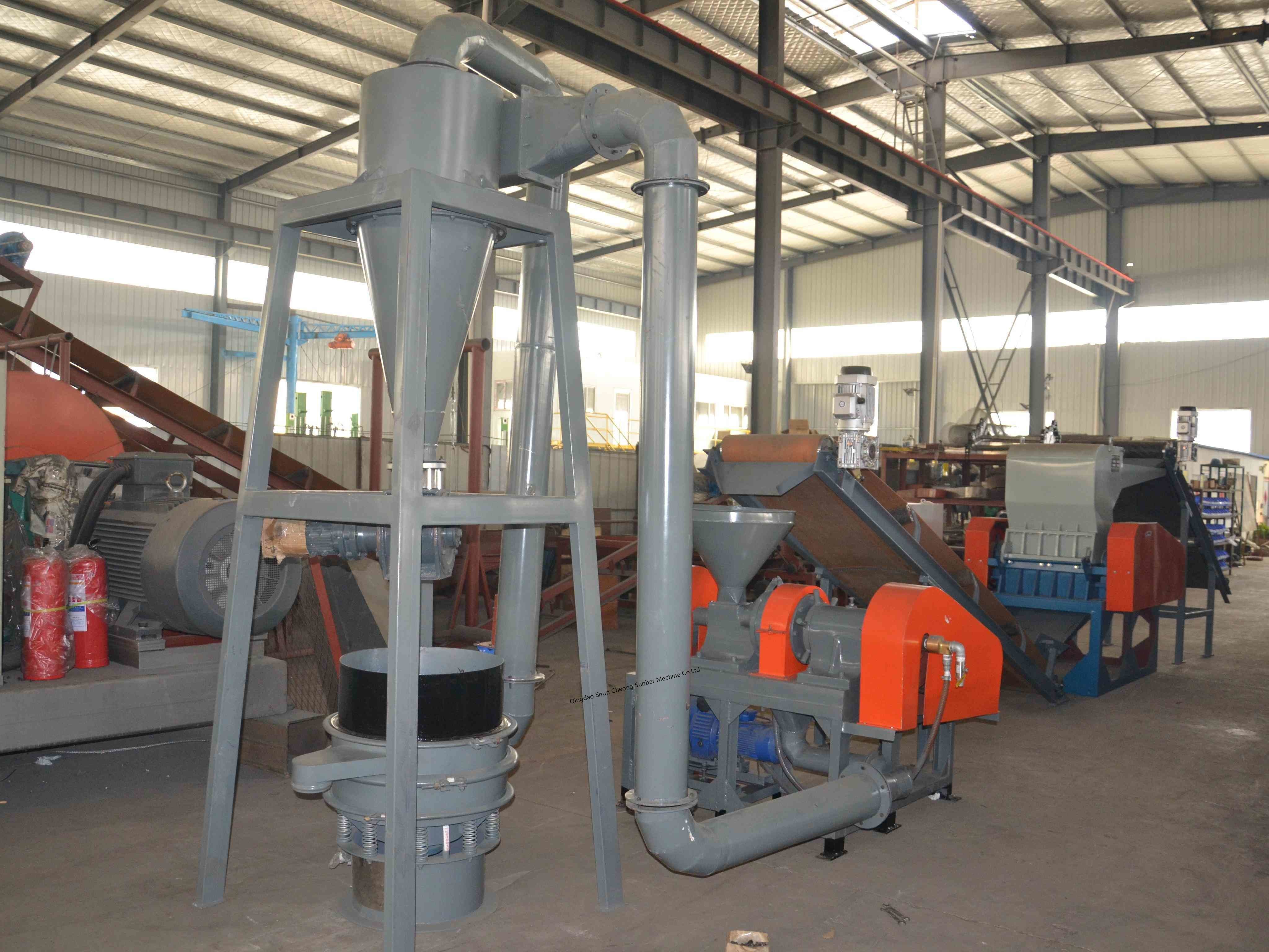 Full-auto Waste Tire Recycling Production Machine Line Customization