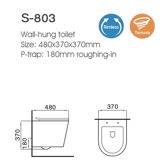 Bathroom Wc Suspended Toilets Wall Mounted Conceal Cistern Wall Hung Toilet Set
