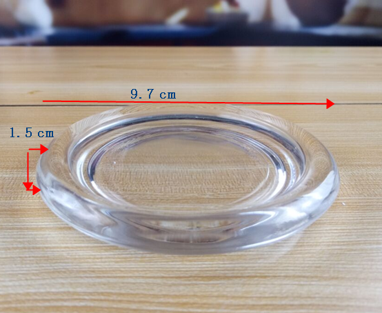 Transparent Oval Lead Free Glass Butter Keeper , Clear Butter Plate
