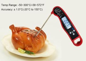 China Bright Backlight Bbq Meat Thermometer Built - In Bottle Opener Red Color wholesale