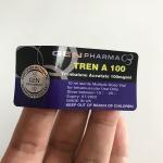 25x60mm Steroid Vial Labels Anti Fake Silver Holographic Sticker