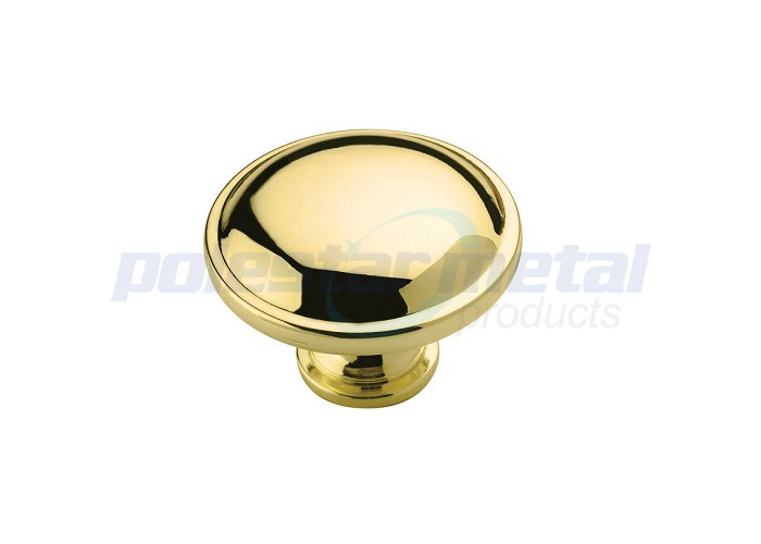 Zinc Alloy Polished Chrome Cabinet Handles And Knobs / Round Drawer Knobs