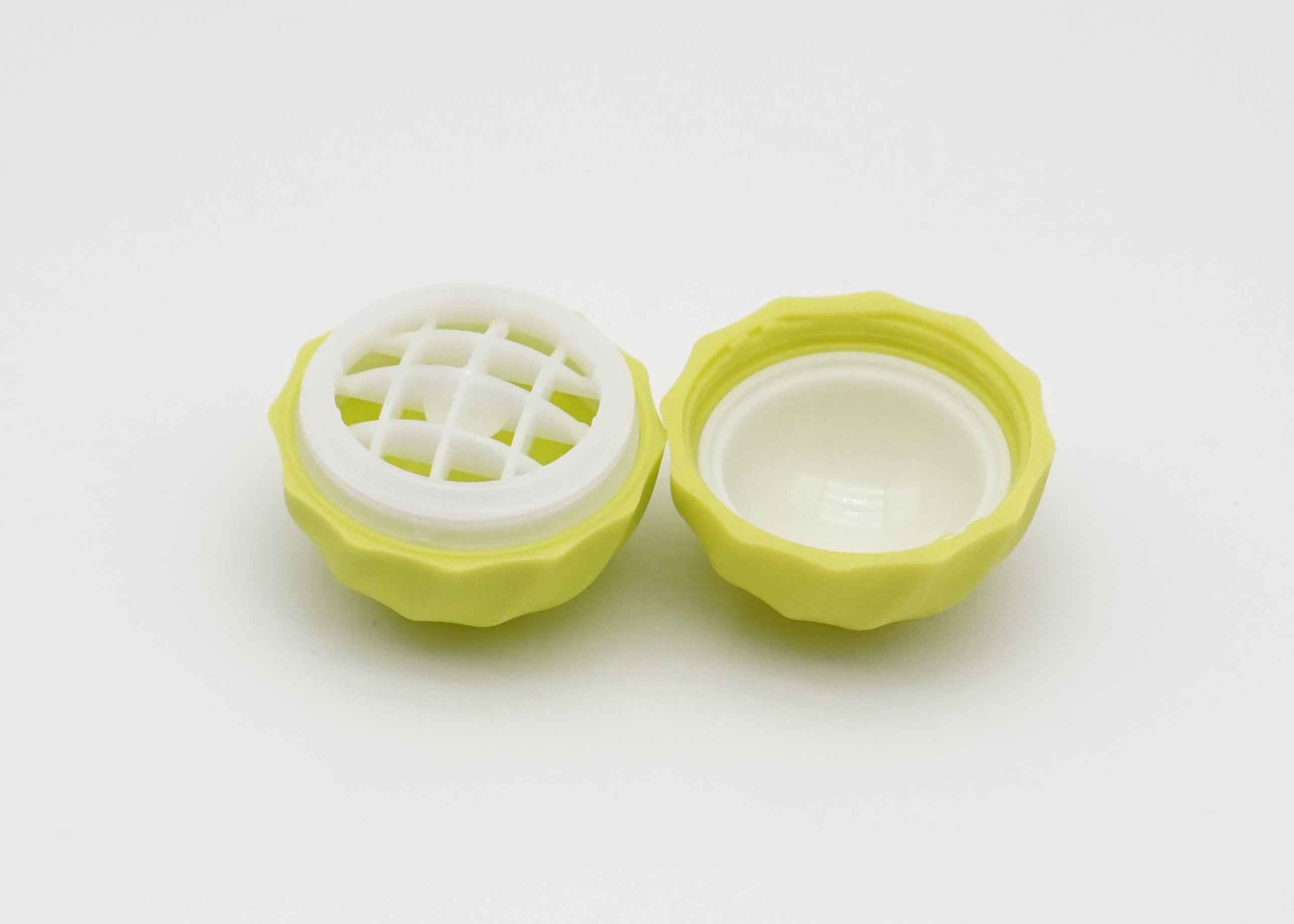 Empty Egg Shape Glossy Lipstick Container 7g Plastic Round Ball Lip Balm Tube
