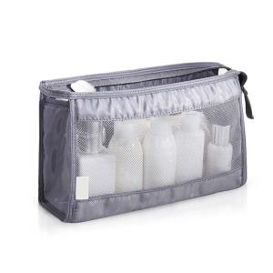 China See Through Blank Waterproof Portable Mesh Cosmetic Bag wholesale
