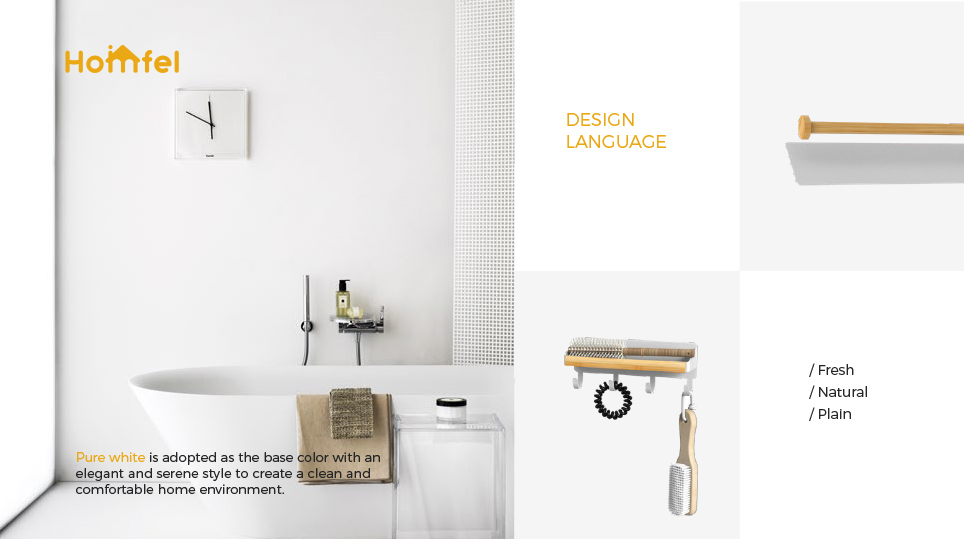 Single Tier Magnetic Attraction Shower Rack For No Drilling Wall Mounting In Bathroom