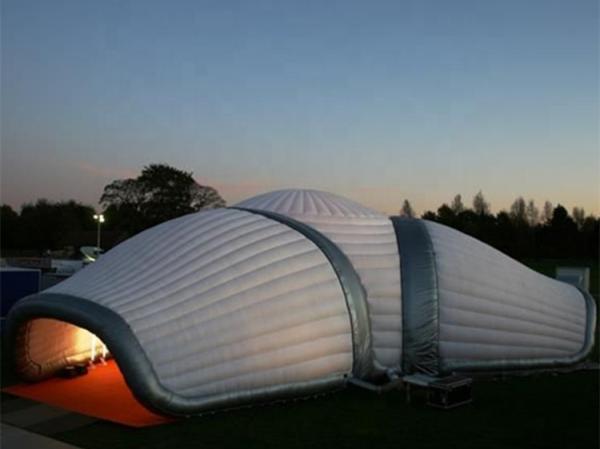 Quality Triangle Inflatable Dome Three Entrance Giant Inflatable Air Structure for sale