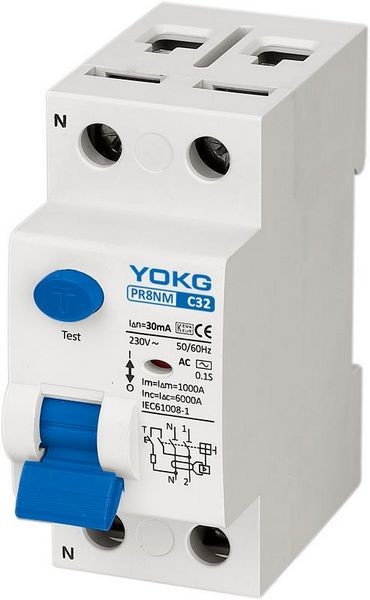 Quality 16-100A Electromagnetic Circuit Breaker RCBO 6kA 230V 400V for sale