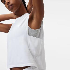 China Loose Sleeveless Workout Crop Tops Polyester Spandex Muscle Tank Shirts wholesale