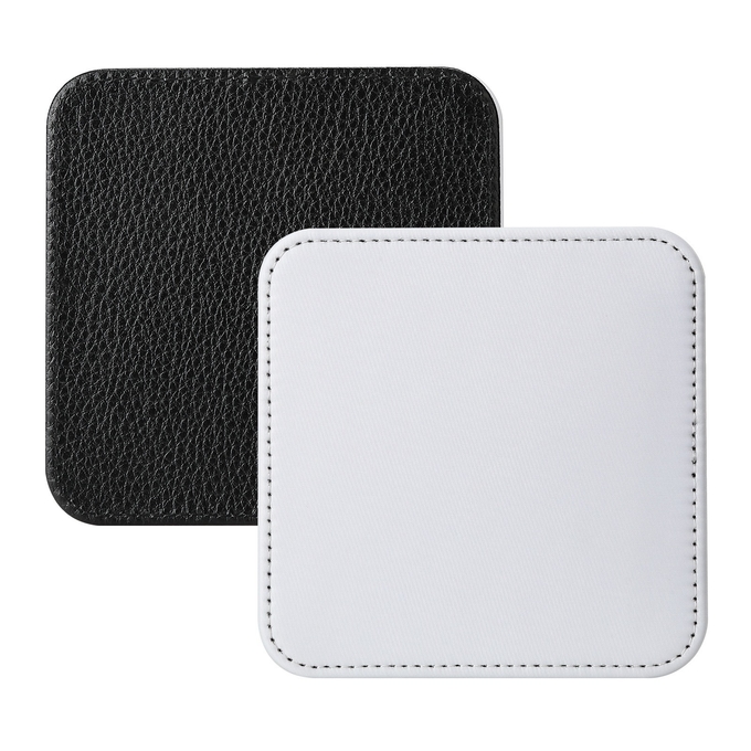 Printable Sublimation Blank Leather Coaster For Sublimation Heat Transfer Printing