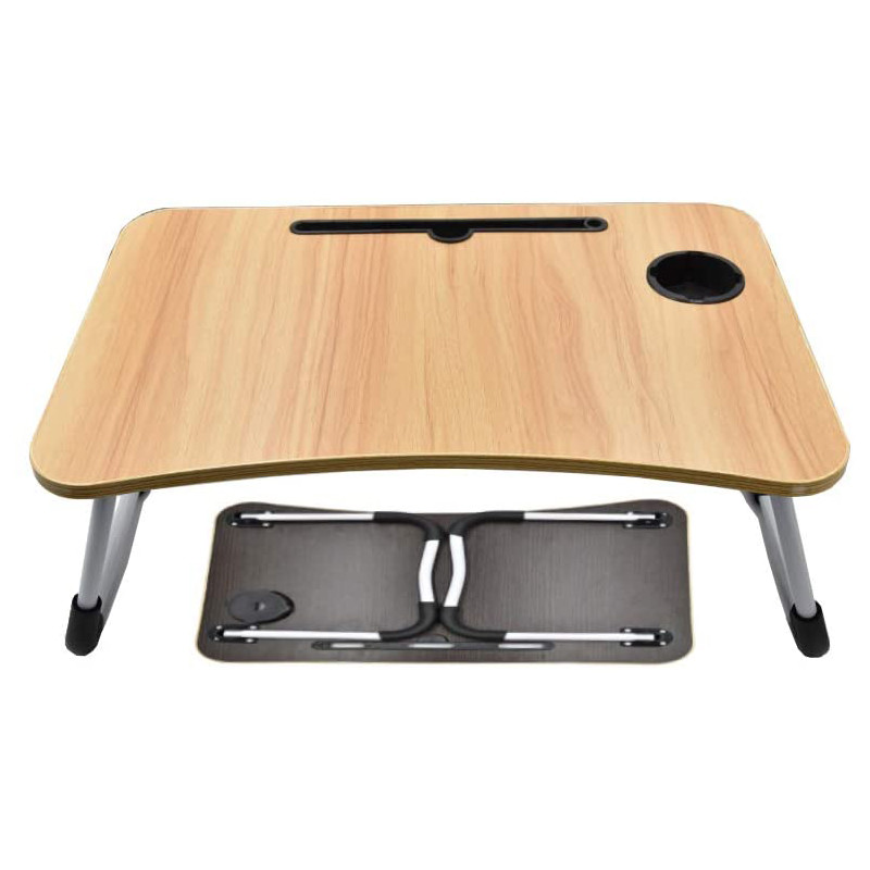 Multifunctional MDF Wooden Foldable Study Table For Bed Tray Home