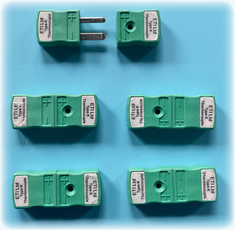 K Type Customized Thermocouple MINI Plug Round Chromel Alumel Pin