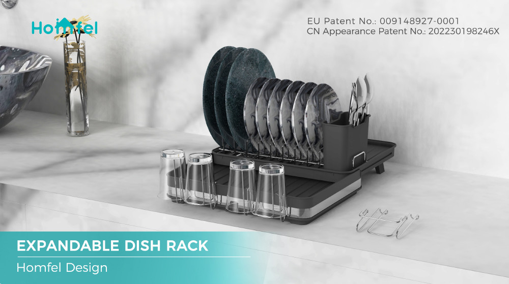 Stainless Steel Kitchen Dish Drainer With Detachable Design