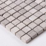Wood Grain Stone Mosaic Bathroom Sink Splashback Tiles , Bathroom Countertop
