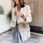 Contrast Color Ladies Cross Body Bag PU Leather Luxury Purses for Women Shoulder